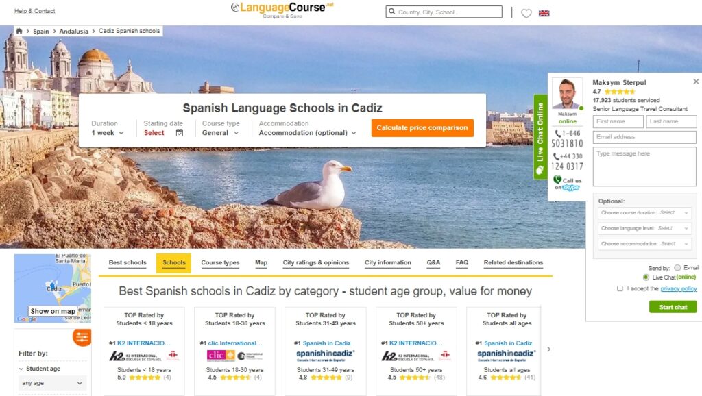 Learn Spanish in Cádiz