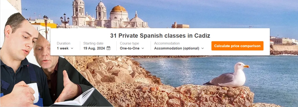 language schools in Cádiz one to one